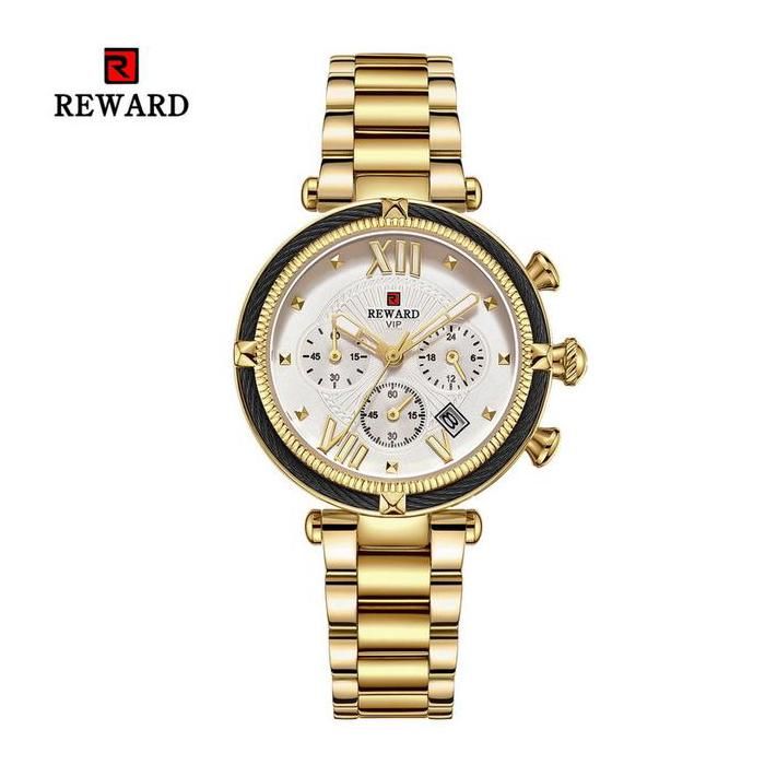 Montre chronographe élégante en acier inoxydable