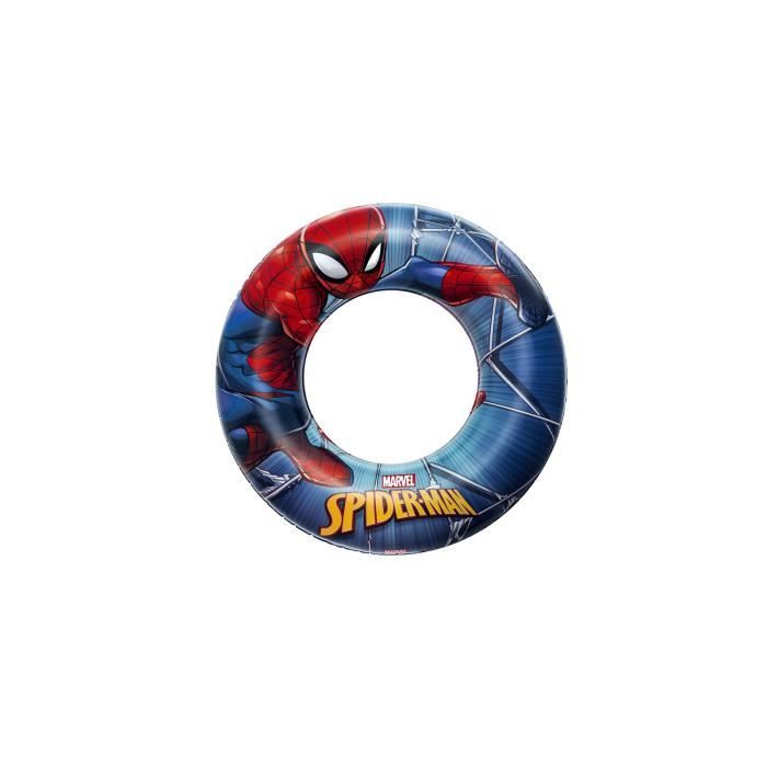 Bouée gonflable de plage - BESTWAY - Spider-Man - PVC - Multicolore - Ø48x11 cm