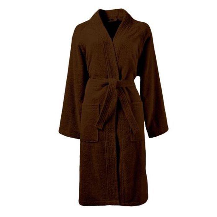 Peignoir de Bain - Dwirty - Marron - 100% Coton - Absorbant - Élégance Chic