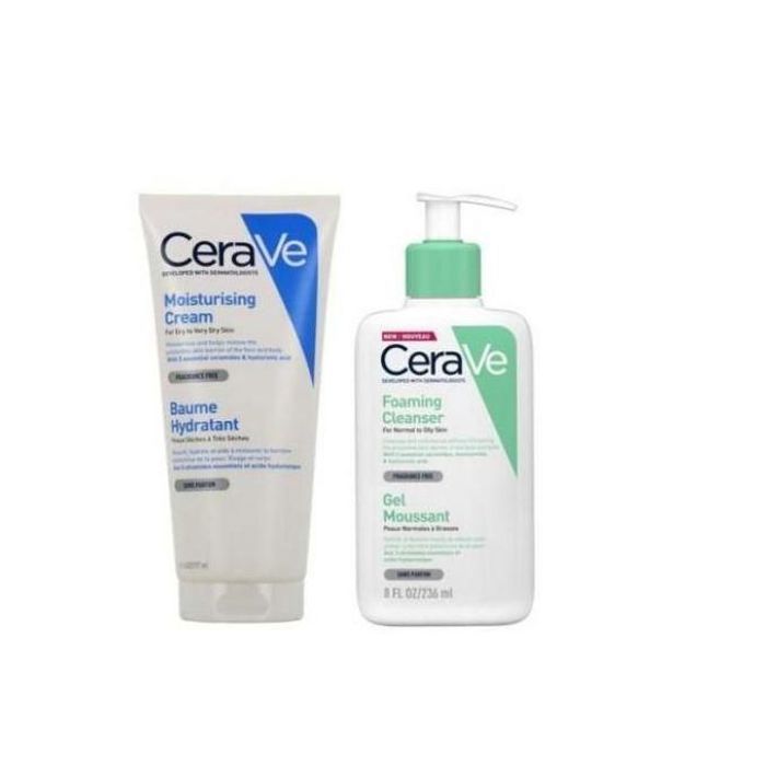 Gel Moussant - CERAVE - Peaux Normales à Grasses - 236ml - Baume Hydratant - 177ml