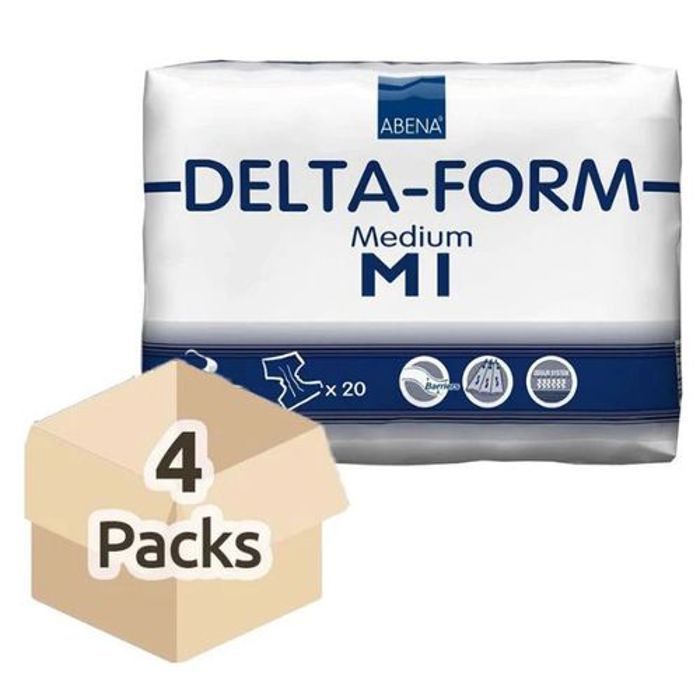 Couche Adulte - ABENA - Delta Form M1 - XL - 80 unités - Absorption 4100 ml
