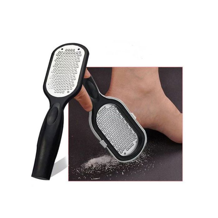 Racleur de callosités en acier inoxydable, Soin pieds, grattoir à lime