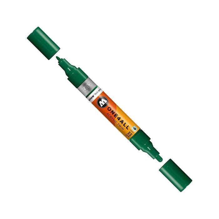 Marqueur Acrylic Twin OneForAll 096 Vert Mister Green 1.5/4mm - NO NAME - Pointe double - Indélébile