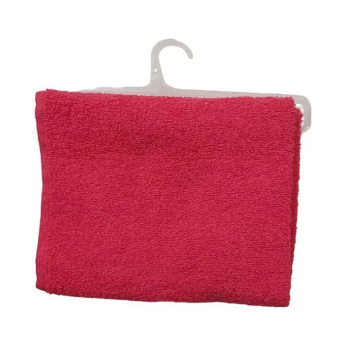Serviette de toilette - Dolores - 40x70 cm - 400 g - Coton naturel - Rose
