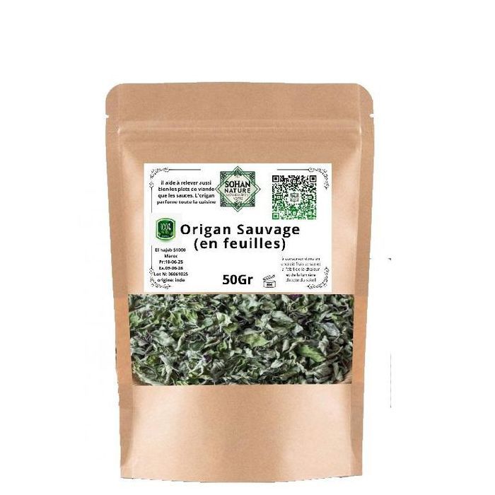 SOHAN NATURE Origan sauvage 100% naturel cultivé a la ferme 50 gr
