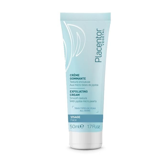 Crème gommante - PLACENTOR - 50ML - Douce - Sans parabène - Pour tous types de peau