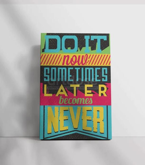 Tableau décoratif Do It Now L 60 x H 90 cm- artdose.ma