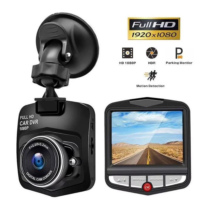 Caméra de tableau de bord universelle 1080P,enregistreur de conduite DVR pour voiture,écran LCD 2.2 pouces,enregistrement en boucle