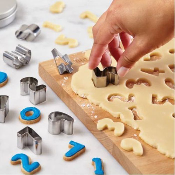 set de 10 Moules à biscuits, 10 number Moules à pâtisserie en acier inoxydable
