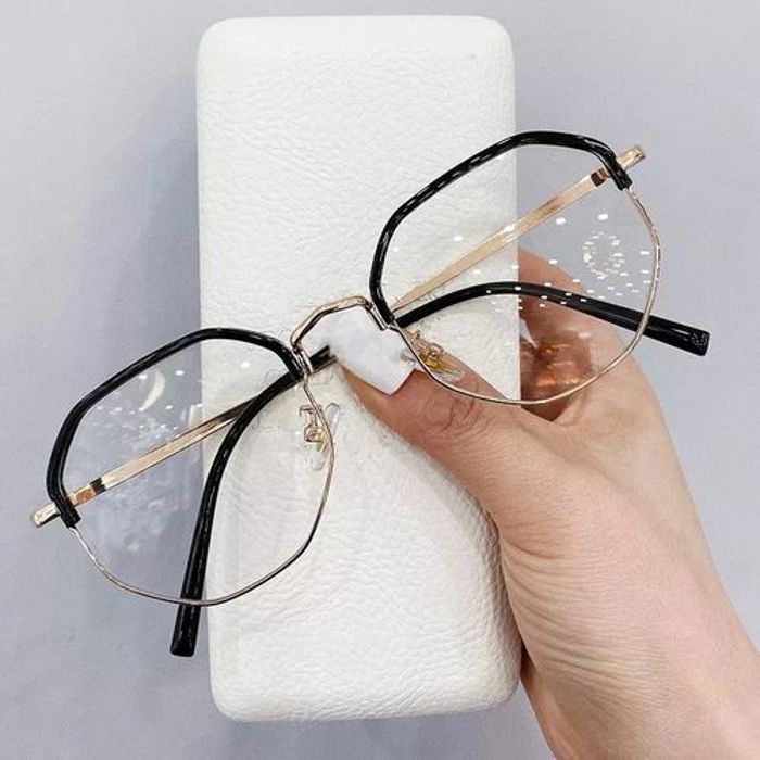 Lunettes Noir/GOLD surdimensionnés Anti-lumière bleue pour femmes by FOR LADY'S
