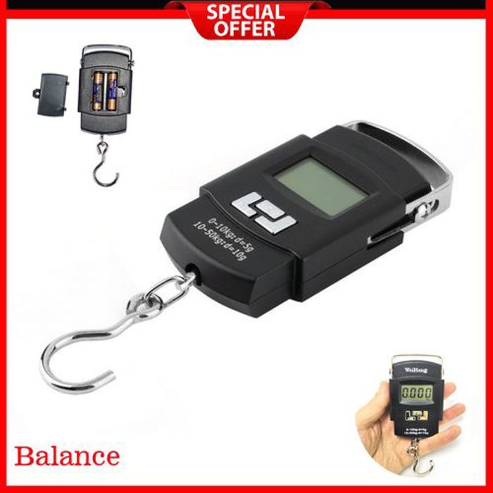 50kg-10g Balance de bagages électronique écran LCD numérique échelle suspendue