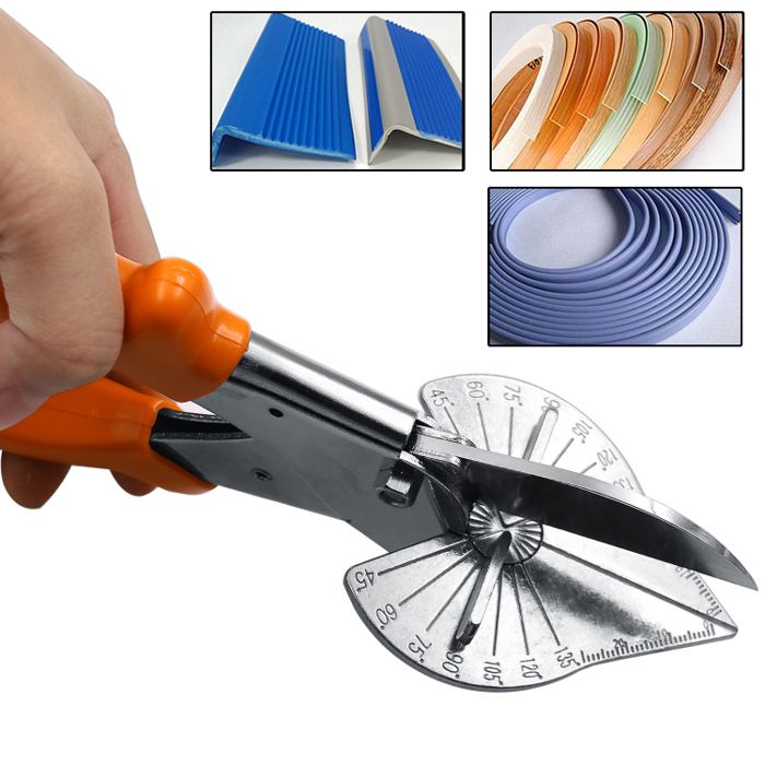 Ciseaux biseautés multi-angles résistants,  coupe-conduit de fil de parement d'onglet 45-135