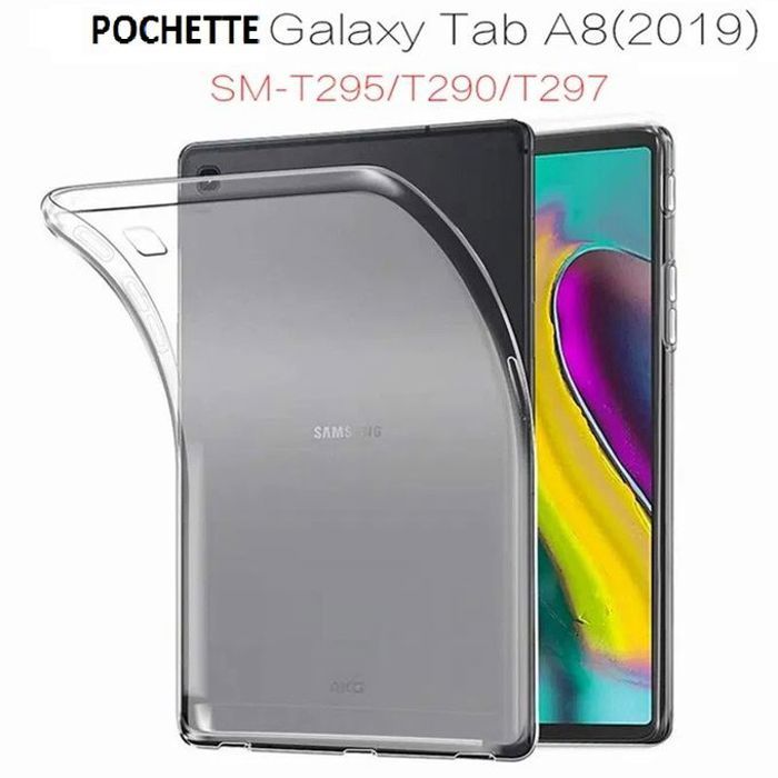 Coque Case Mince Léger Transparent Résistant aux Chocs pour Samsung Galaxy Tab A 8.0'' 2019 T290 T295 T297