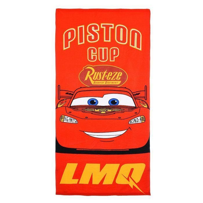 Serviette de plage - GENERIC - Cars - 70 x 140 cm - Multicolore - Synthétique