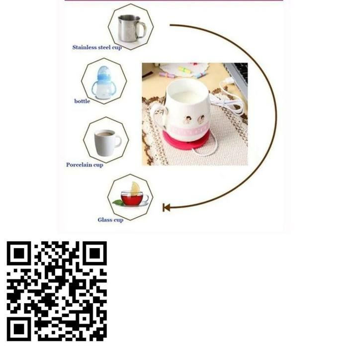 Plaque chauffe tasse électrique USB pour boissons chaude