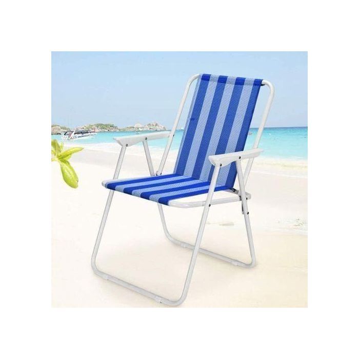 Chaise de plage Camping pliable solid 52 x 47 x 75 cm en aluminium, Pique Nique Résistant pratiques confortables