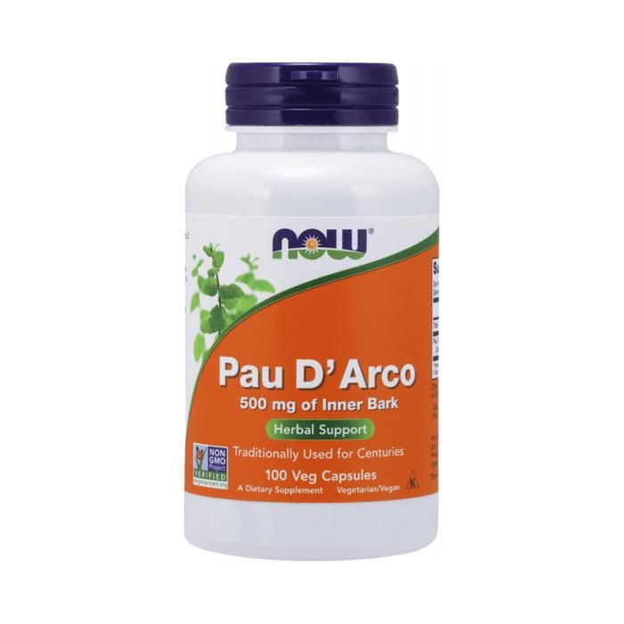 Pau D'arco 500mgÂ 100 cap Sans saveur Now Foods Pack Nutrition Sportive