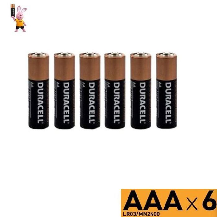 Duracell Plus lot de 6 batteries Alcalines Type AAA 1,5 Volts LR03 MN2400 plus de pouvoir
