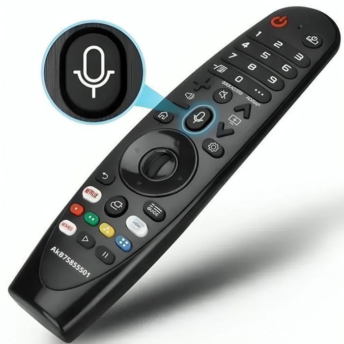 Télécommande Universelle - GENERIC - AKB75855501 - Compatible Smart TV LG - Commande Vocale - Portée 40 pieds