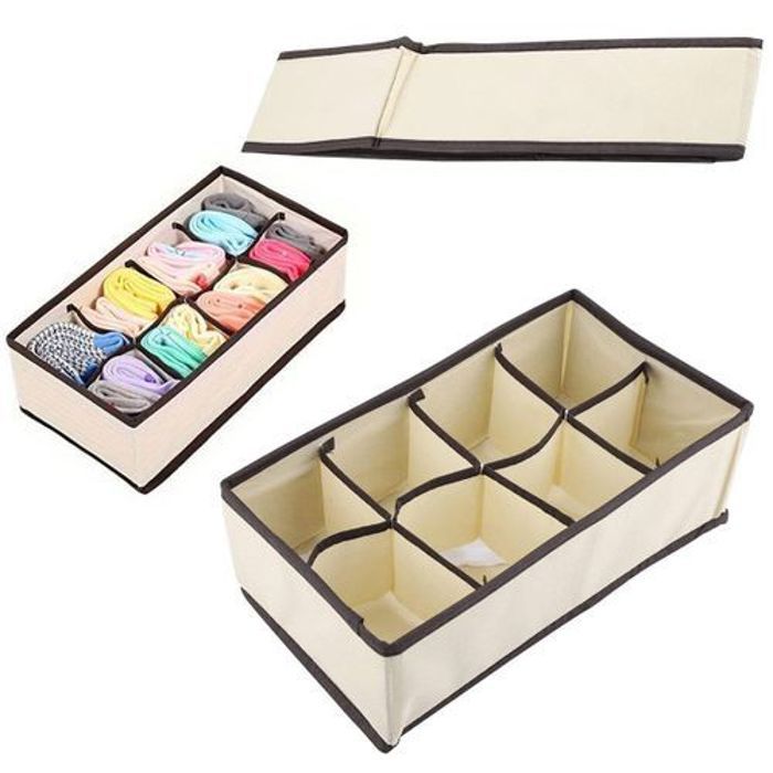 Boîte De Rangement Pour Chaussettes ,Pour Soutien-Gorge,Chaussettes 31x15x10cm
