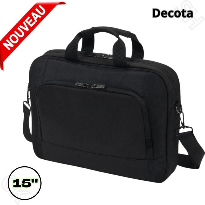 Sacoche ordinateur Eco Top Traveller Base ,Dicota   jusqu’à 15'' pouces, noir