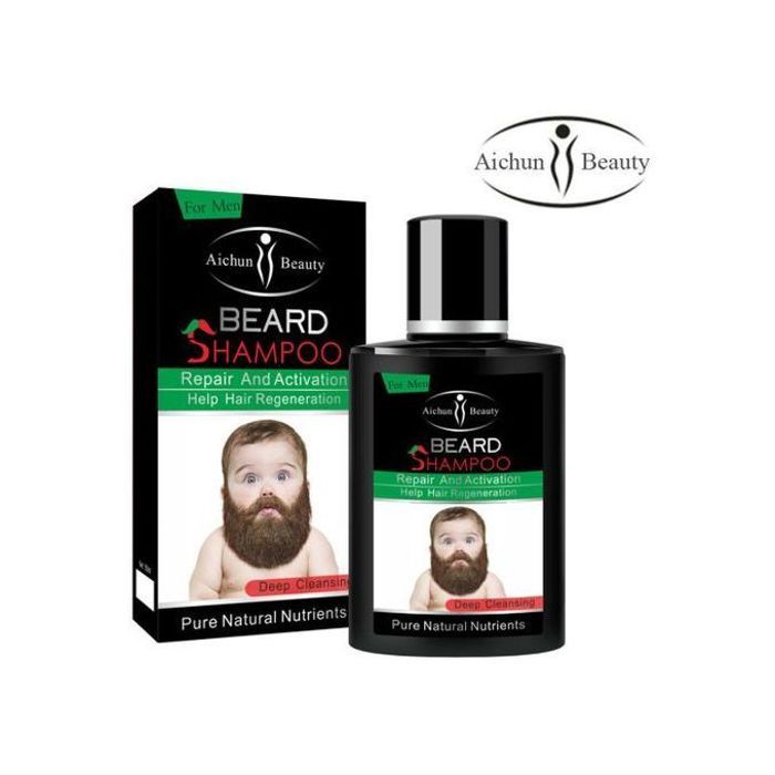 Aichun Beauty Shampooing de nettoyage en profondeur de barbe -éléments nutritifs naturels purs