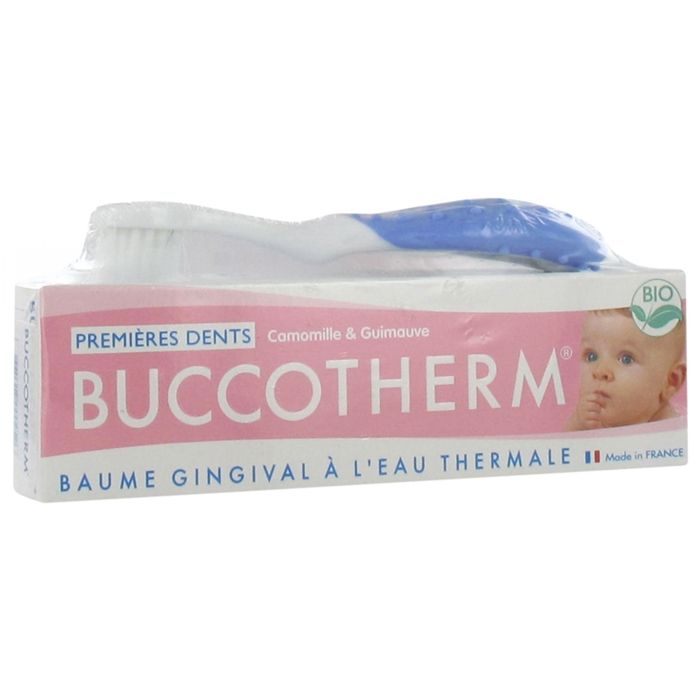 -Buccotherm Kit Poussées Dentaires 50 ml (Couleur : Brosse à dents bleu)