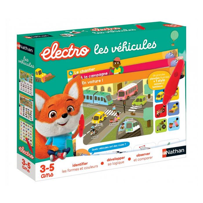 Jeux d'apprentissage - Electro Véhicules - Nathan