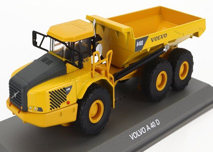 EDICOLA - 1/72 - VOLVO - A40D TRUCK CASSONATO RIBALTABILE CAVA MINERARIA TRACTOR 3-ASSI 2001 - YELLOW BLACK