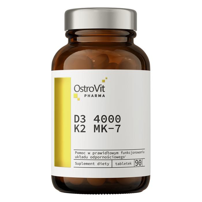 Vitamine D3 4000 IU + K2 MK-7 - Santé Osseuse, Immunité & Absorption du Calcium