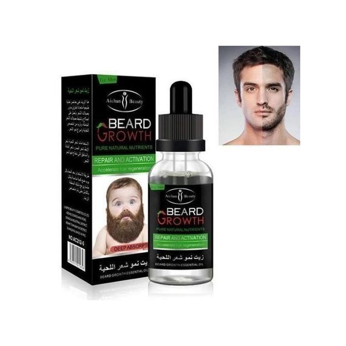 Aichun Beauty Huile essentielle pour faire pousser la barbe