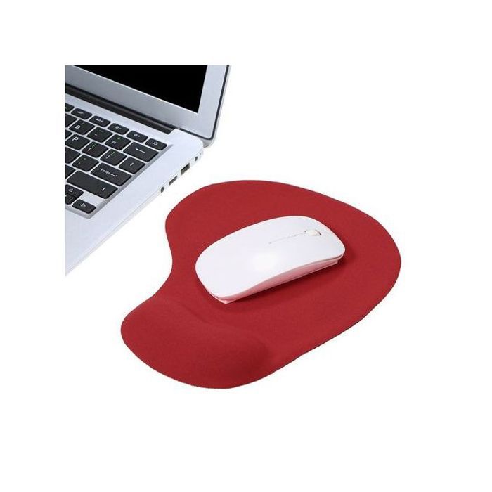 tapis de souris gel de silice avec repose-poignet (ROUGE)