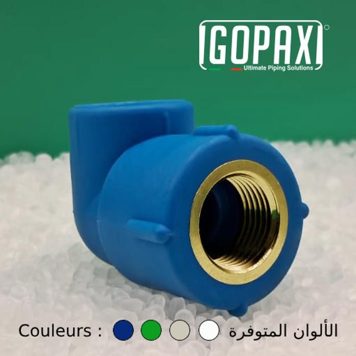 Coude femelle - IGOPAXI - 20mm * 1/2" - PPR - Sachet de 10 pièces - Raccord à visser