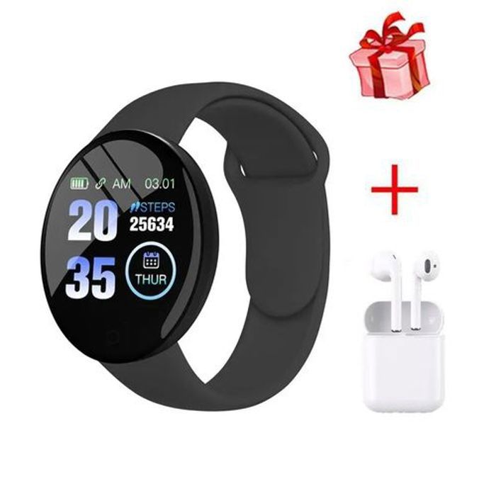 Montre connectée Bluetooth étanche pour hommes et femmes, ensembles de écouteur bluetooth
