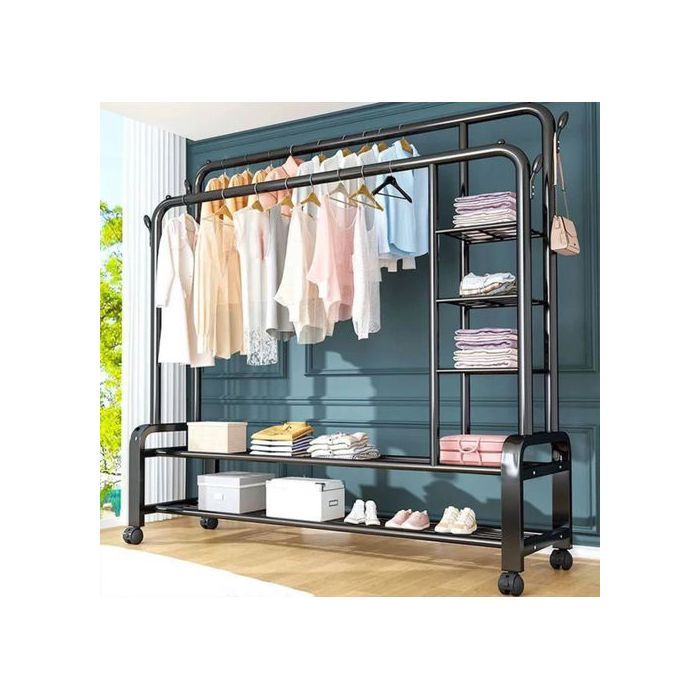 Porte-VêTements de SéChage en MéTal,Vêtements Etagère MéNagers