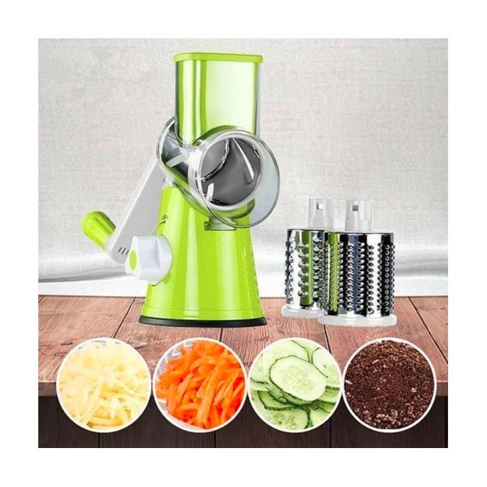 Tabletop Drum Grater Magic Avec 3 Lames Grande Taille inoxydable