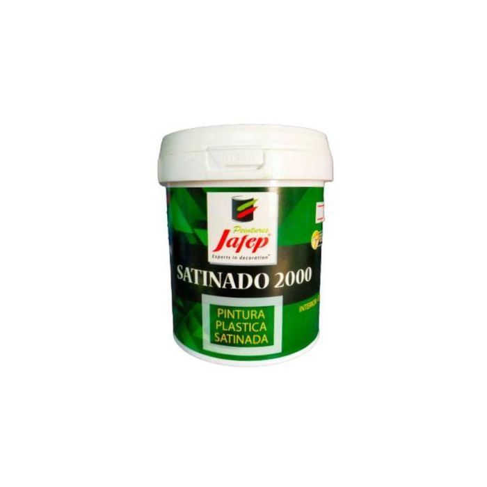 Jafep SATINADO 2000 Peinture plastique de haute qualité pour intérieur/extérieur Blanc