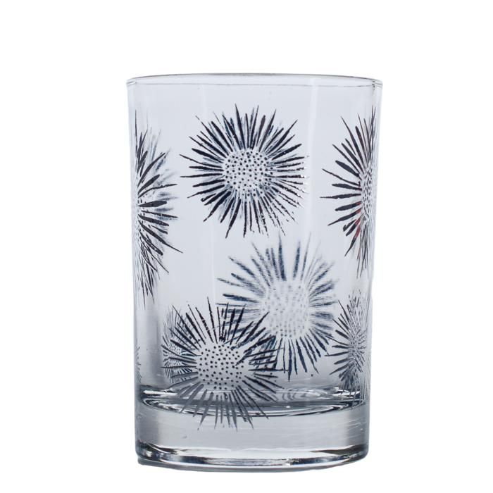 PAQUET 6 VERRE A THE ISA-JW DESIGN TOURNESOL II
