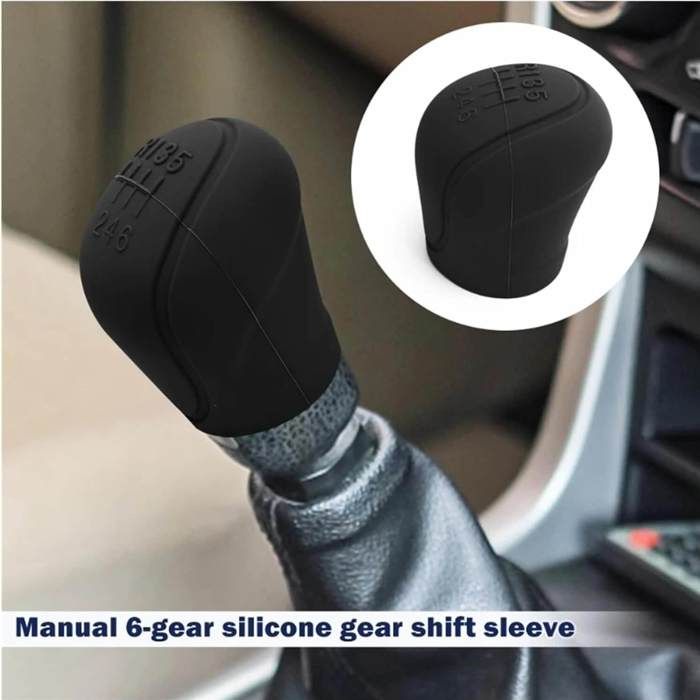 Couvercle pommeau levier 6 vitesse voiture en silicone