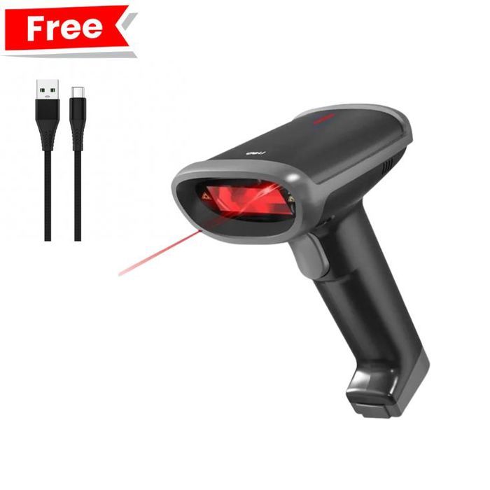 Deli nouveau Lecteur de codes-barres sans fil wireless 1D/2D S226W jusqu’à 100M + cable type-c gratuit