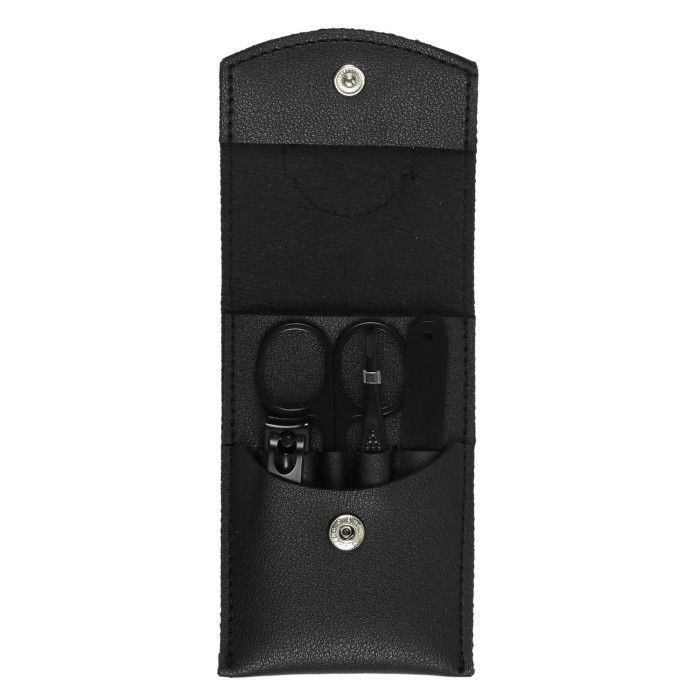 Kit Manucure Homme "4 Accessoires" 10cm Noir