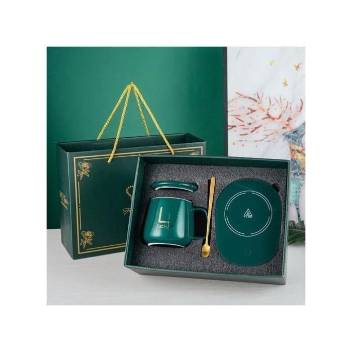 Tasse Chauffante Électrique - GENERIC - Café À Température Constante - Commande Tactile - Voyant LED - Vert