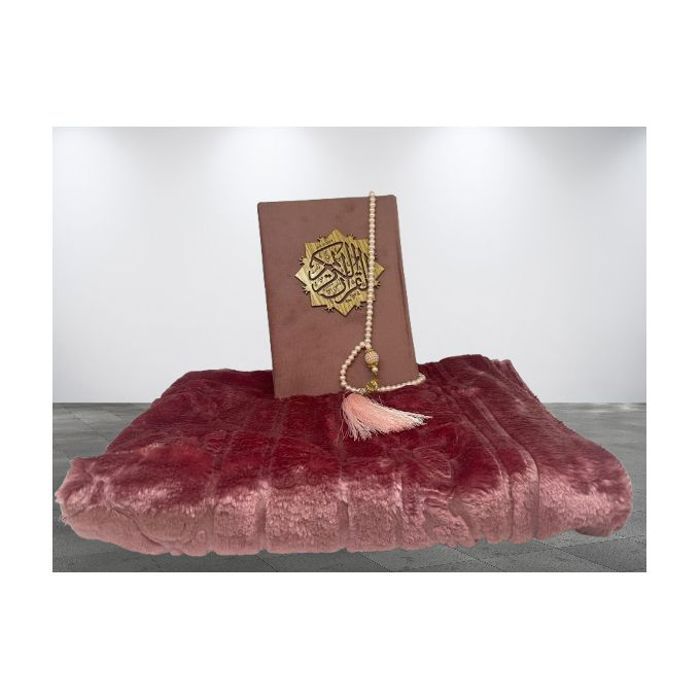 Pack Coran - Haute qualité - Tapis de prière - Tasbih - Décoration islamique - Cadeau Ramadan