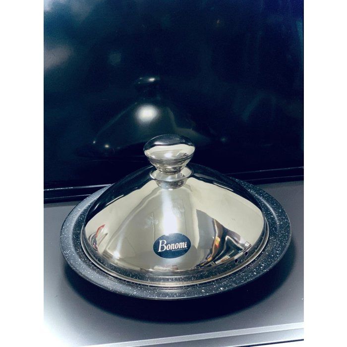 Tagine - Inox - 38CM - Couvercle en inox - Compatible tous feux - Granit