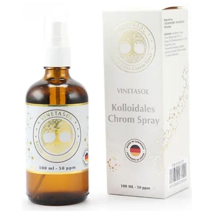 Chrome Colloïdal Spray 50ppm 100ml - technologie VINETATRONIC - Made in GERMANY