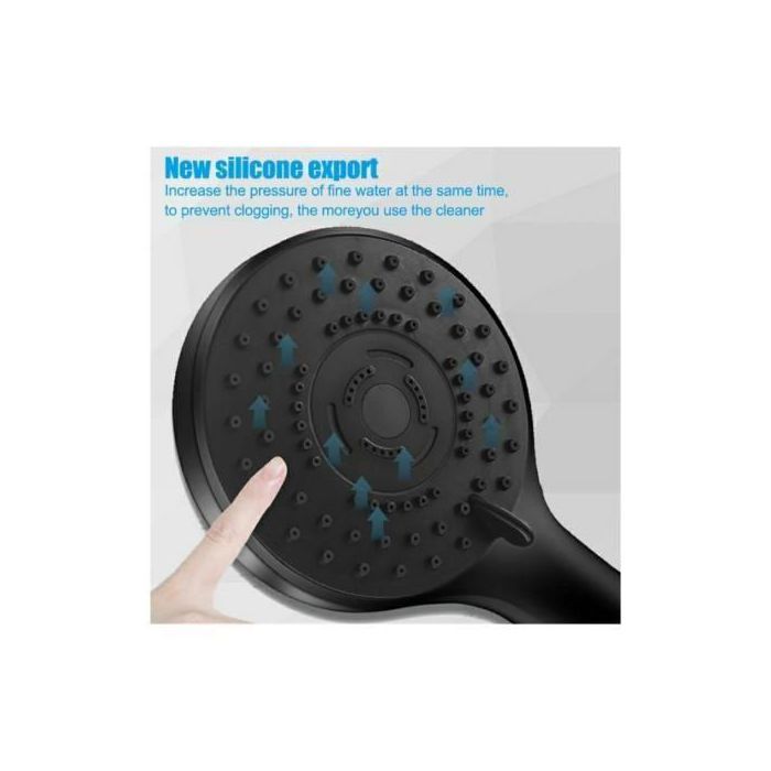 Mitigeur douche Avec Douchette&  flexible & support Pro Haute Qualité por salle de bain noir