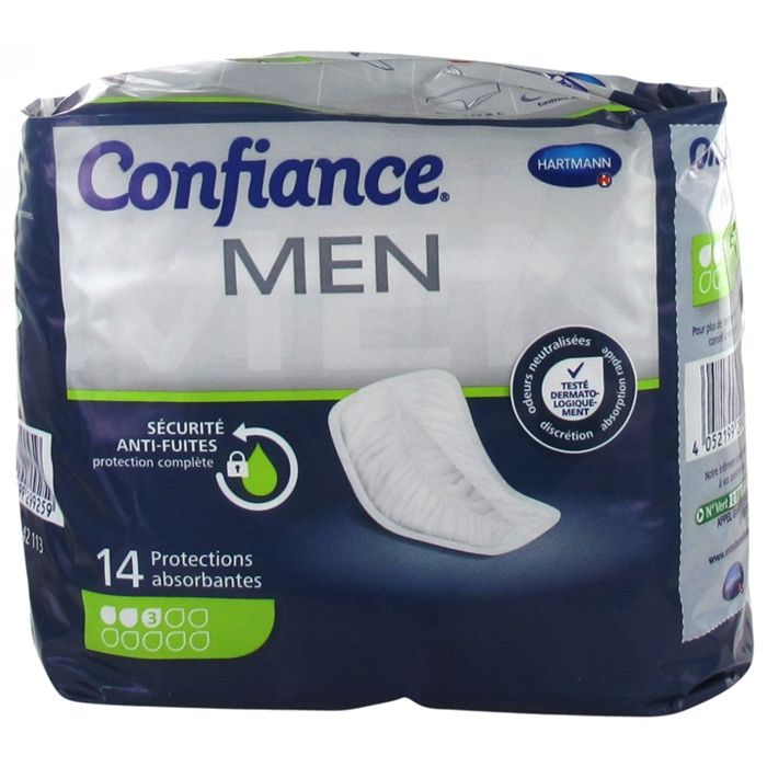 Hartmann Confiance Men Absorption 3 Gouttes 14 protections