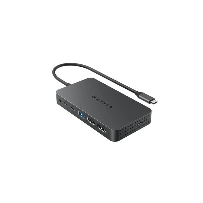 Adaptateur et convertisseur Hyper HUB USB C 7 EN 1 DOUBLE HDMI 4K HD70002GL