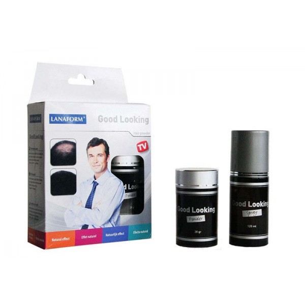 Poudre densifiante pour cheveux coloris noir
