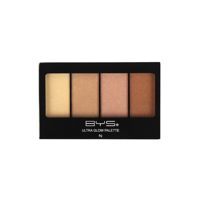 Palette de maquillage - BYS - Ultra Glow - Multicolore - 4 nuances - Effet stroboscopique